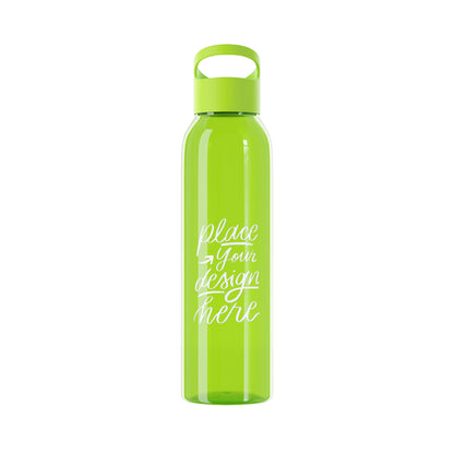 Customizable Sky Water Bottle — Clear 24oz Reusable Bottle