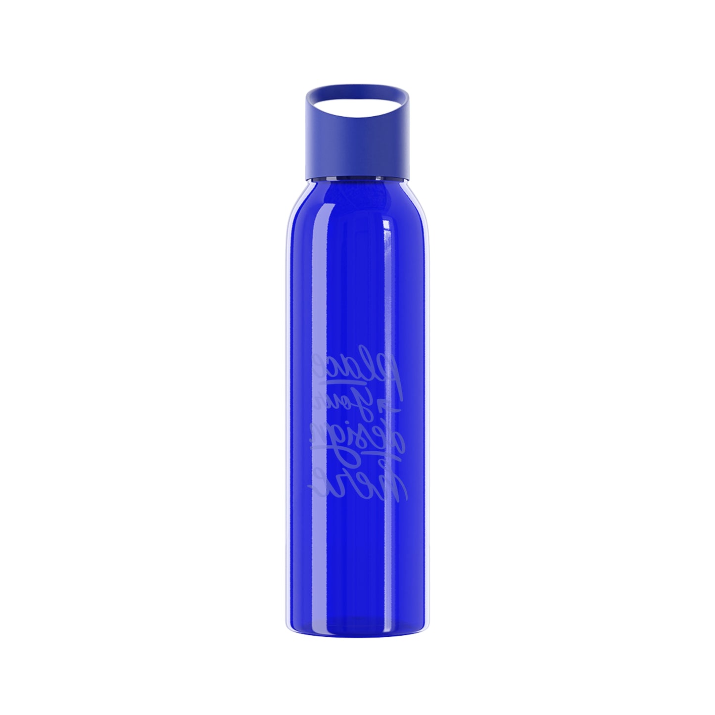 Customizable Sky Water Bottle — Clear 24oz Reusable Bottle
