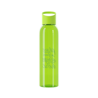 Customizable Sky Water Bottle — Clear 24oz Reusable Bottle