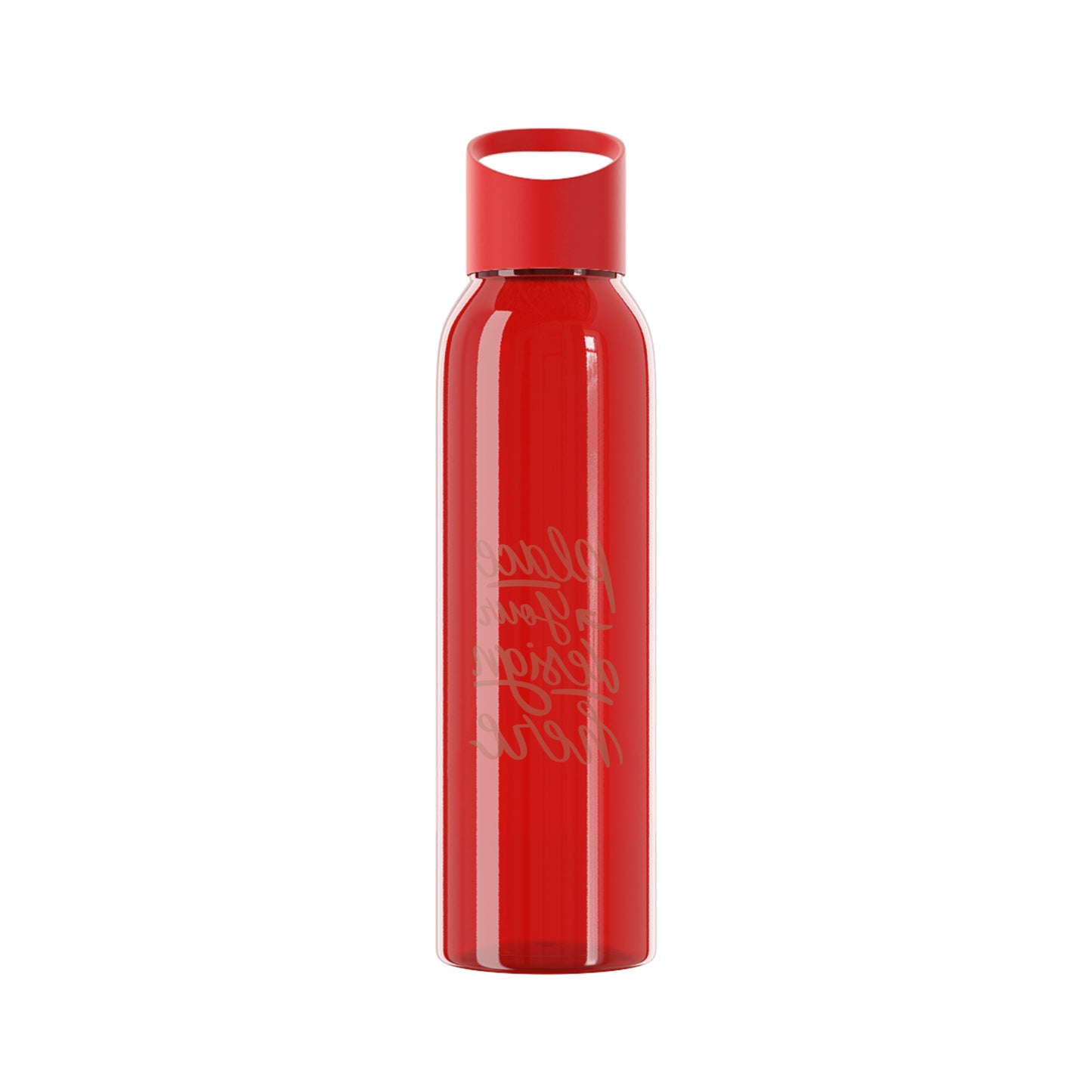 Customizable Sky Water Bottle — Clear 24oz Reusable Bottle