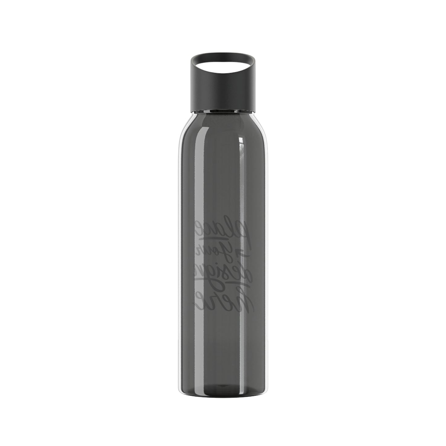 Customizable Sky Water Bottle — Clear 24oz Reusable Bottle