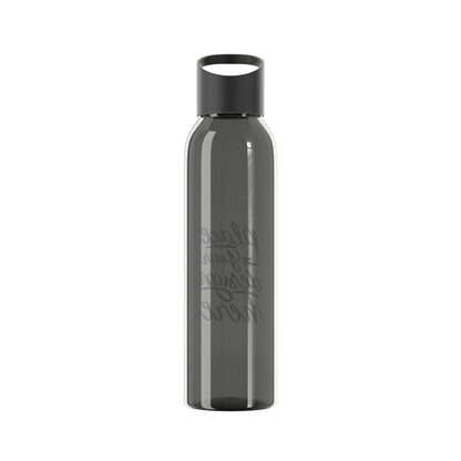 Customizable Sky Water Bottle — Clear 24oz Reusable Bottle